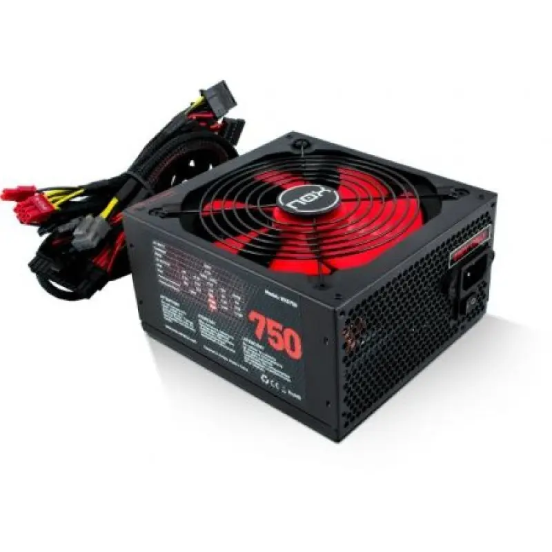 Fuente de Alimentación Nox NX/ 750W/ Ventilador 14cm Fuente de Alimentación Nox NX/ 750W/ Ventilador 14cm