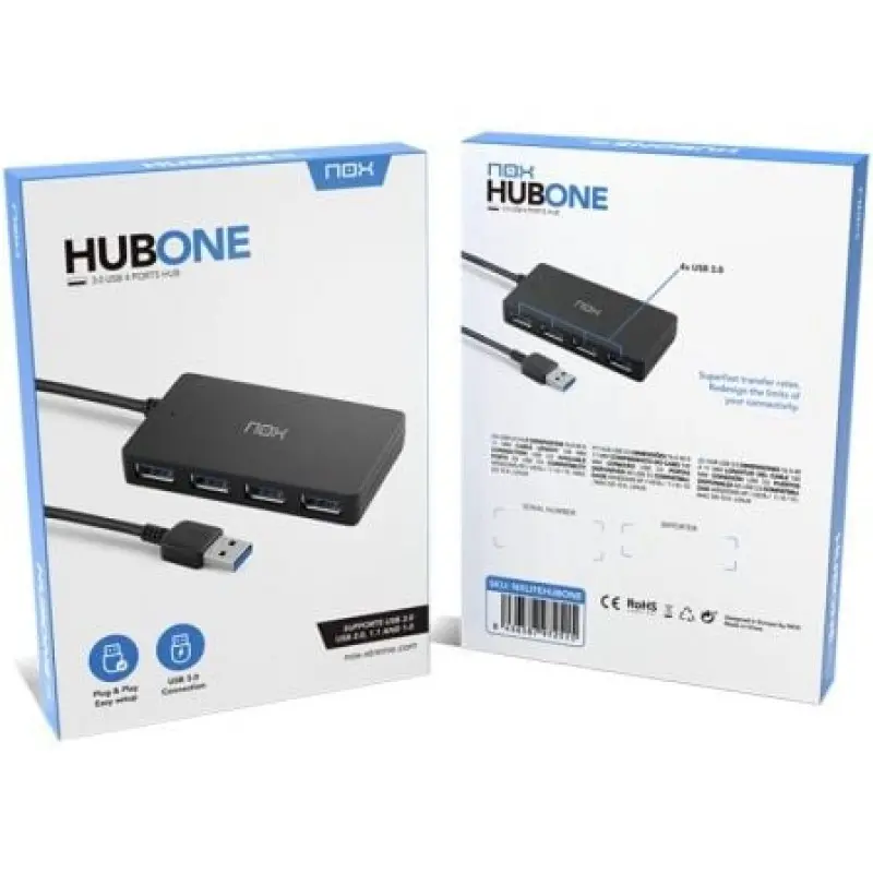 Hub USB 3.0 Nox One/ 4xUSB Hub USB 3.0 Nox One/ 4xUSB