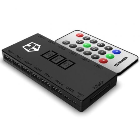 Controlador Hub Remoto Nox R-Hub para Ventiladores ARGB Controlador Hub Remoto Nox R-Hub para Ventiladores ARGB