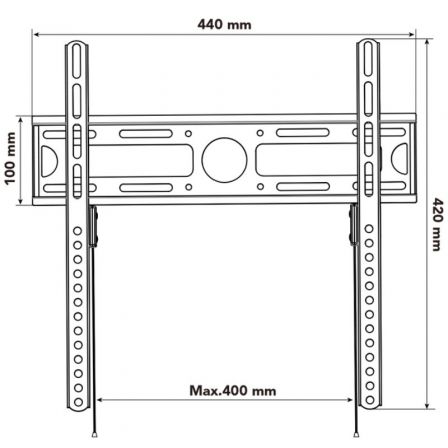 Soporte de Pared Nox Lite Wall Stand para Monitores y TV de 23-55'/ hasta 35kg Soporte de Pared Nox Lite Wall Stand para Monitores y TV de 23-55'/ hasta 35kg