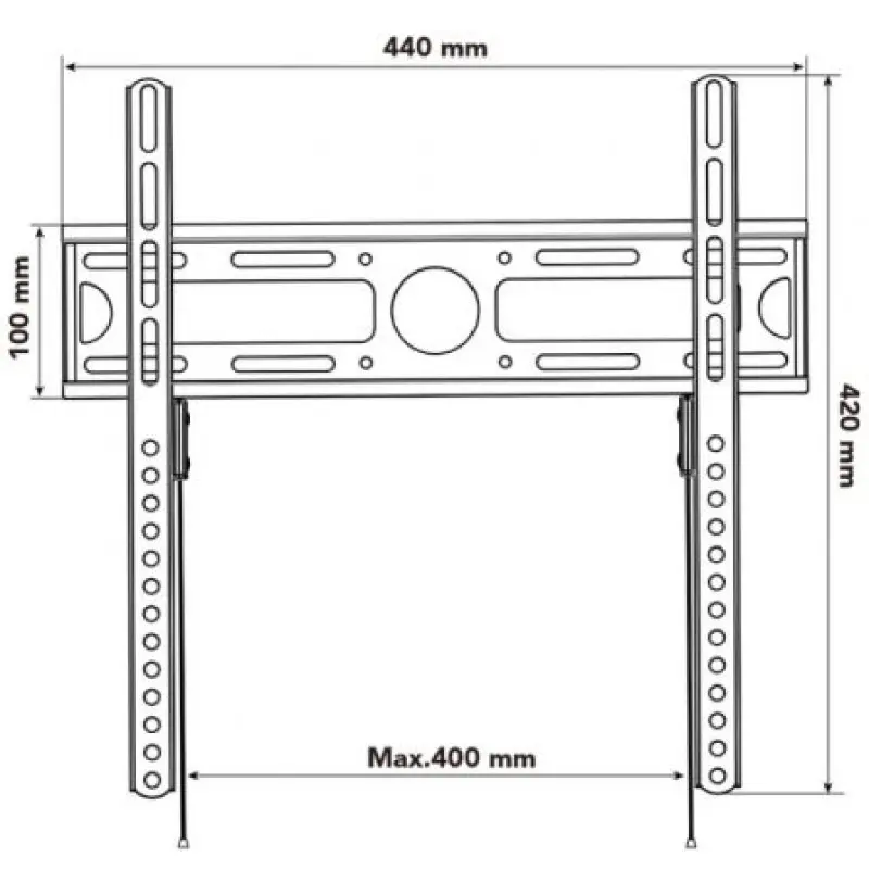 Soporte de Pared Nox Lite Wall Stand para Monitores y TV de 23-55'/ hasta 35kg Soporte de Pared Nox Lite Wall Stand para Monitores y TV de 23-55'/ hasta 35kg