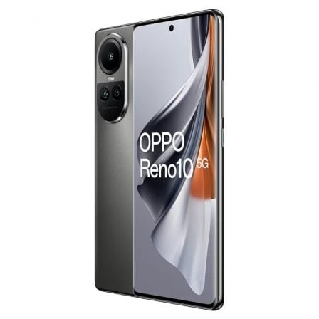 Smartphone Oppo Reno 10 8GB/ 256GB/ 6.7'/ 5G/ Gris Plateado Smartphone Oppo Reno 10 8GB/ 256GB/ 6.7'/ 5G/ Gris Plateado