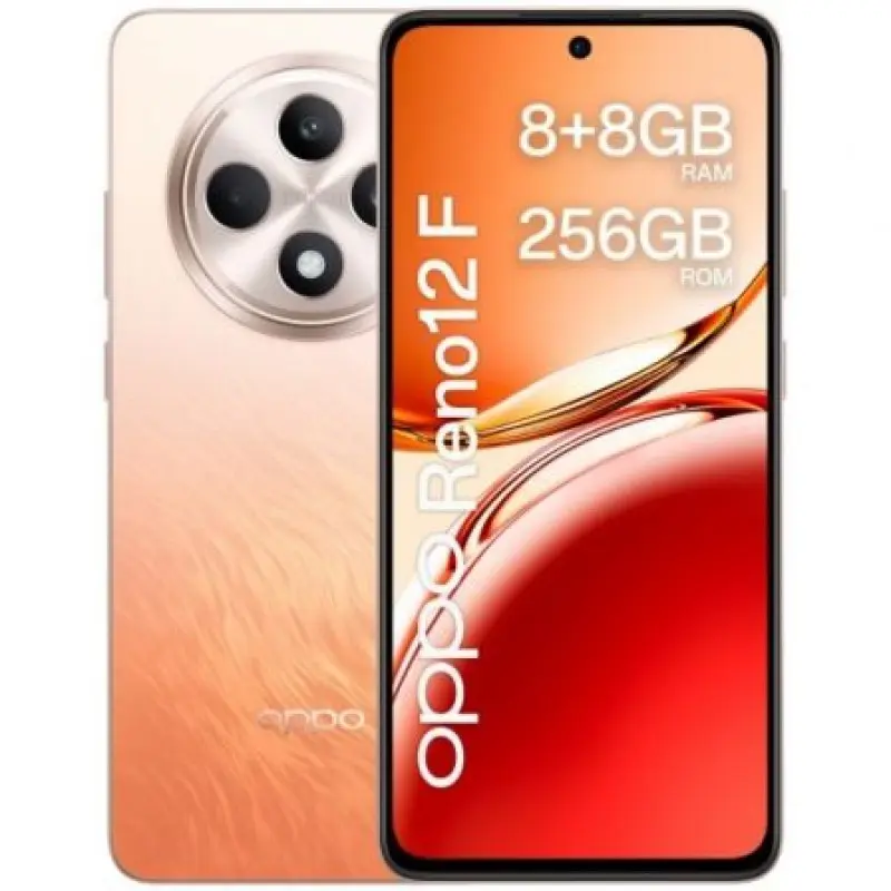 Smartphone Oppo Reno 12 F 8GB/ 256GB/ 6.67'/ 4G/ Naranja Smartphone Oppo Reno 12 F 8GB/ 256GB/ 6.67'/ 4G/ Naranja