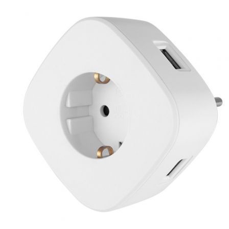 Enchufe Orbegozo EN 1500/ 1 Toma Schuko/ 3 Tomas USB Enchufe Orbegozo EN 1500/ 1 Toma Schuko/ 3 Tomas USB