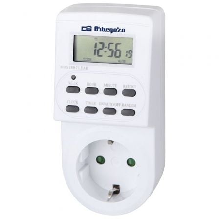 Programador de Enchufe Orbegozo PG 20 /Potencia Máxima 3600W Programador de Enchufe Orbegozo PG 20 /Potencia Máxima 3600W