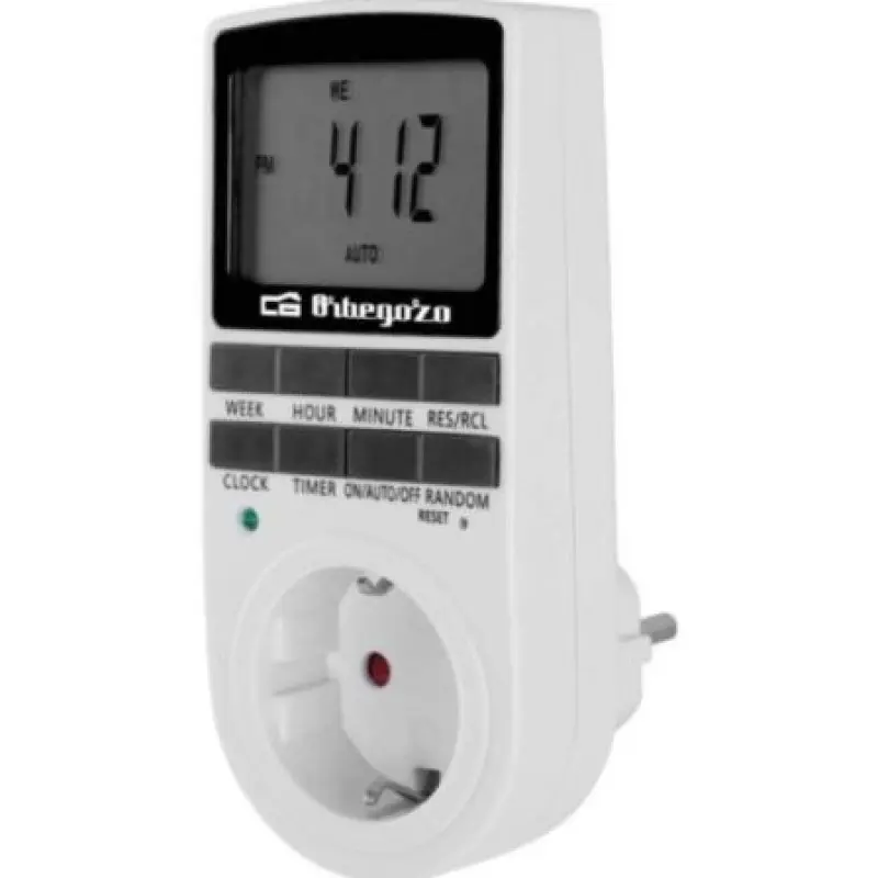 Programador de Enchufe Orbegozo PG 25/ Potencia Máxima 3680W Programador de Enchufe Orbegozo PG 25/ Potencia Máxima 3680W
