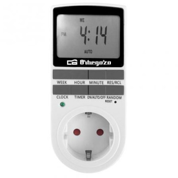 Programador de Enchufe Orbegozo PG 25/ Potencia Máxima 3680W Programador de Enchufe Orbegozo PG 25/ Potencia Máxima 3680W