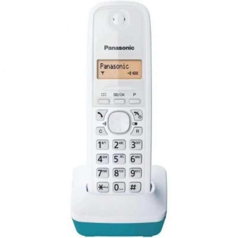 Teléfono Inalámbrico Panasonic KX-TG1611/ Blanco/ Azul Teléfono Inalámbrico Panasonic KX-TG1611/ Blanco/ Azul