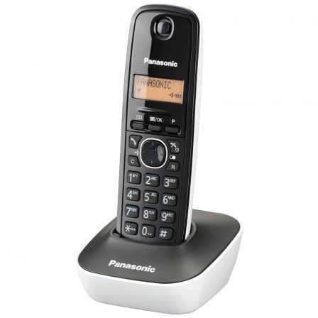 Teléfono Inalámbrico Panasonic KX-TG1611/ Negro y Blanco Teléfono Inalámbrico Panasonic KX-TG1611/ Negro y Blanco