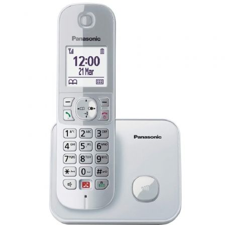 Teléfono Inalámbrico Panasonic KX-TG6851SP/ Plata Teléfono Inalámbrico Panasonic KX-TG6851SP/ Plata