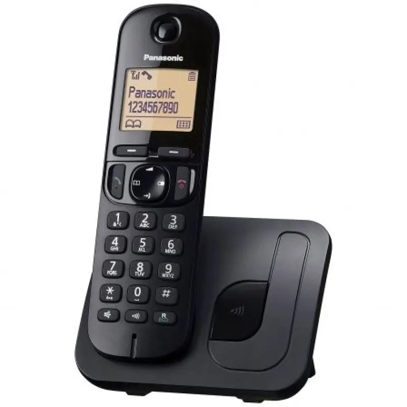 Teléfono Inalámbrico Panasonic KX-TGC210SPB/ Negro Teléfono Inalámbrico Panasonic KX-TGC210SPB/ Negro