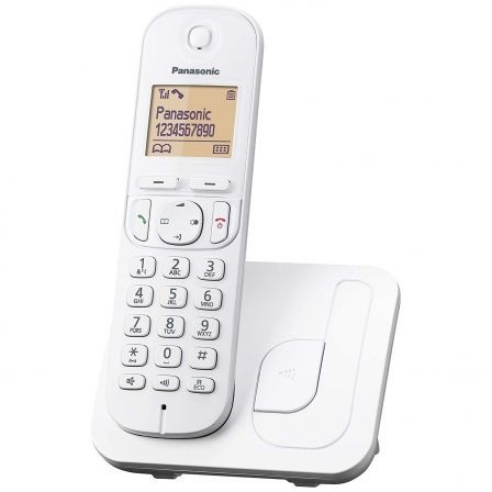 Teléfono Inalámbrico Panasonic KX-TG210SP/ Blanco Teléfono Inalámbrico Panasonic KX-TG210SP/ Blanco