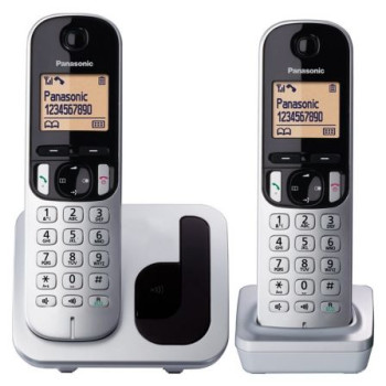 Teléfono Inalámbrico Panasonic KX-TGC212PL/ Pack DUO/ Plata Teléfono Inalámbrico Panasonic KX-TGC212PL/ Pack DUO/ Plata