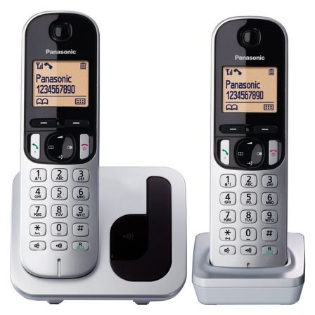 Teléfono Inalámbrico Panasonic KX-TGC212PL/ Pack DUO/ Plata Teléfono Inalámbrico Panasonic KX-TGC212PL/ Pack DUO/ Plata