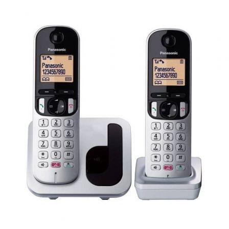 Teléfono Inalámbrico Panasonic KX-TGC252SPS/ Pack DUO/ Plata Teléfono Inalámbrico Panasonic KX-TGC252SPS/ Pack DUO/ Plata