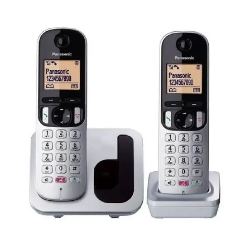 Teléfono Inalámbrico Panasonic KX-TGC252SPS/ Pack DUO/ Plata Teléfono Inalámbrico Panasonic KX-TGC252SPS/ Pack DUO/ Plata