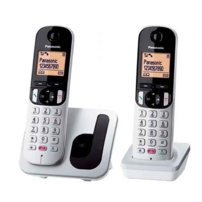 Teléfono Inalámbrico Panasonic KX-TGC252SPS/ Pack DUO/ Plata Teléfono Inalámbrico Panasonic KX-TGC252SPS/ Pack DUO/ Plata