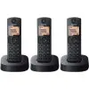 Teléfono Inalámbrico Panasonic KX-TGC313SP/ Pack TRÍO/ Negro Teléfono Inalámbrico Panasonic KX-TGC313SP/ Pack TRÍO/ Negro