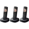 Teléfono Inalámbrico Panasonic KX-TGC313SP/ Pack TRÍO/ Negro Teléfono Inalámbrico Panasonic KX-TGC313SP/ Pack TRÍO/ Negro