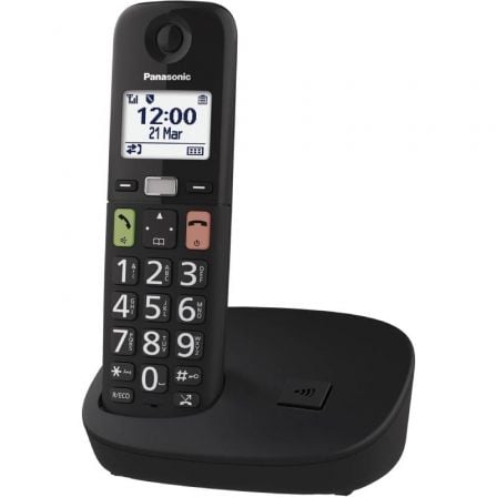 Teléfono Inalámbrico Panasonic KX-TGU110/ Negro Teléfono Inalámbrico Panasonic KX-TGU110/ Negro