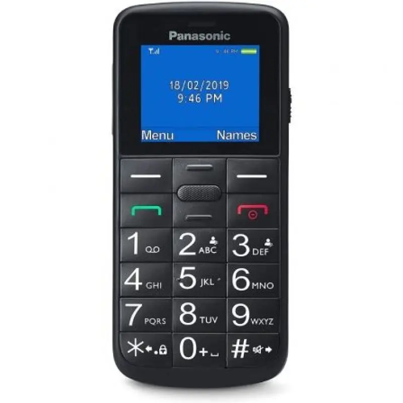Teléfono Móvil Panasonic KX-TU110EXB para Personas Mayores/ Negro Teléfono Móvil Panasonic KX-TU110EXB para Personas Mayores/ Negro