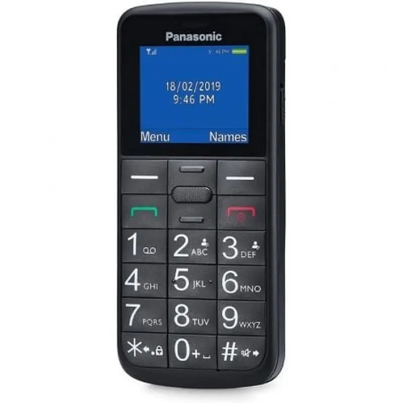 Teléfono Móvil Panasonic KX-TU110EXB para Personas Mayores/ Negro Teléfono Móvil Panasonic KX-TU110EXB para Personas Mayores/ Negro
