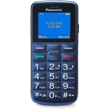 Teléfono Móvil Panasonic KX-TU110EXC para Personas Mayores/ Azul Teléfono Móvil Panasonic KX-TU110EXC para Personas Mayores/ Azul