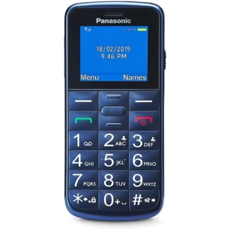 Teléfono Móvil Panasonic KX-TU110EXC para Personas Mayores/ Azul Teléfono Móvil Panasonic KX-TU110EXC para Personas Mayores/ Azul