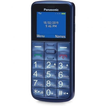 Teléfono Móvil Panasonic KX-TU110EXC para Personas Mayores/ Azul Teléfono Móvil Panasonic KX-TU110EXC para Personas Mayores/ Azul