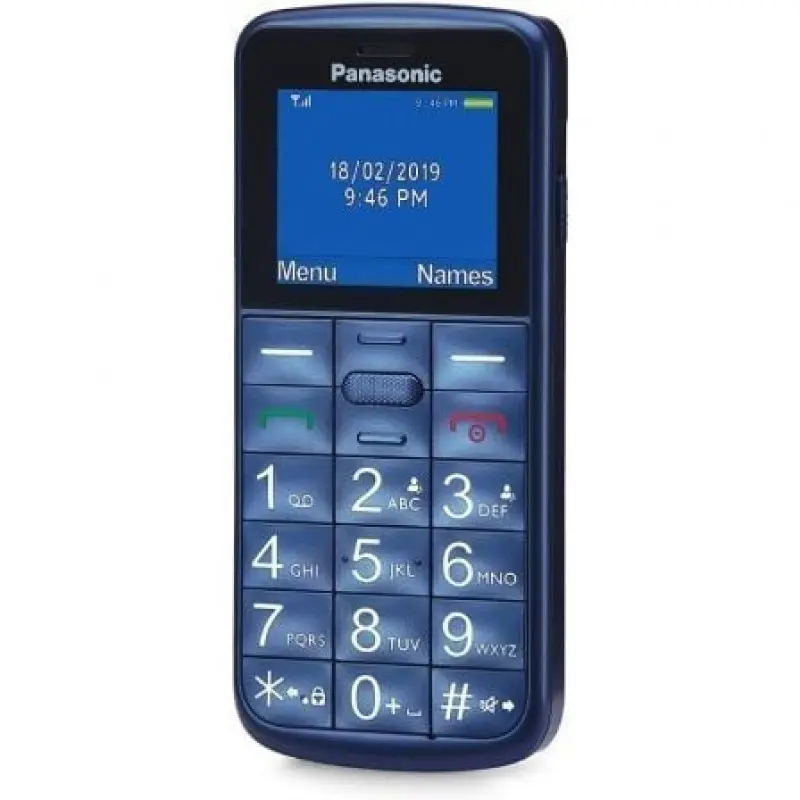 Teléfono Móvil Panasonic KX-TU110EXC para Personas Mayores/ Azul Teléfono Móvil Panasonic KX-TU110EXC para Personas Mayores/ Azul