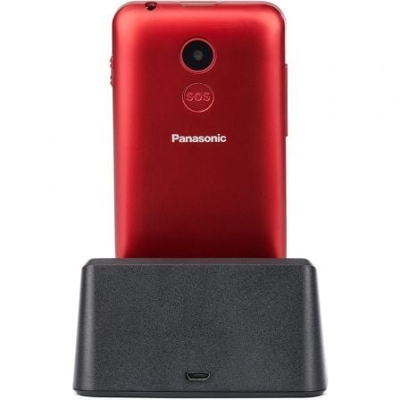 Teléfono Móvil Panasonic KX-TU155EXRN para Personas Mayores/ Rojo Teléfono Móvil Panasonic KX-TU155EXRN para Personas Mayores/ Rojo