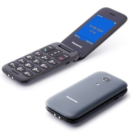 Teléfono Móvil Panasonic KX-TU400EXG para Personas Mayores/ Gris Teléfono Móvil Panasonic KX-TU400EXG para Personas Mayores/ Gris