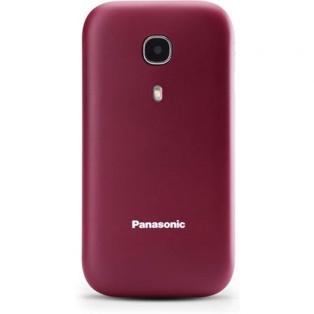 Teléfono Móvil Panasonic KX-TU400EXR para Personas Mayores/ Rojo Granate Teléfono Móvil Panasonic KX-TU400EXR para Personas Mayores/ Rojo Granate