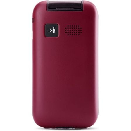 Teléfono Móvil Panasonic KX-TU400EXR para Personas Mayores/ Rojo Granate Teléfono Móvil Panasonic KX-TU400EXR para Personas Mayores/ Rojo Granate