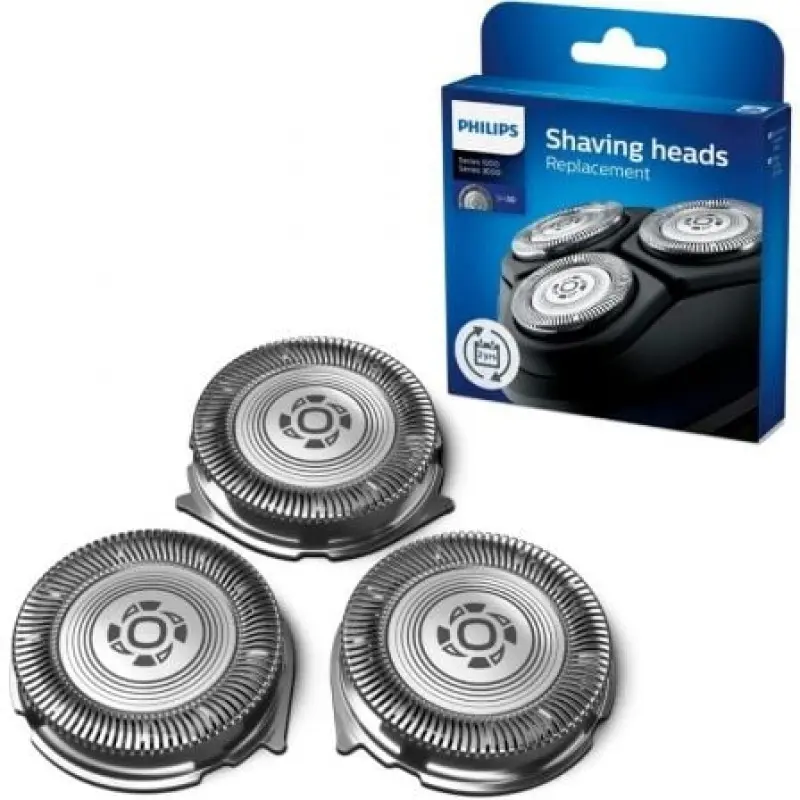 Cabezal de Reemplazo para Afeitadora Eléctrica Philips Series 3000 y 1000/ Pack 3 Cabezal de Reemplazo para Afeitadora Eléctrica Philips Series 3000 y 1000/ Pack 3