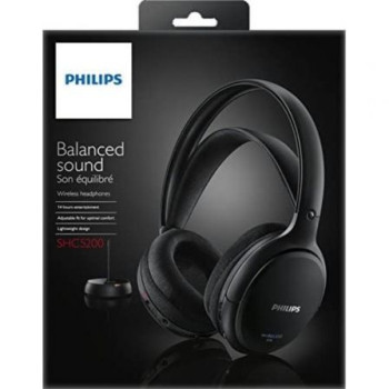 Auriculares Inalámbricos Philips SHC5200/ Radiofrecuencia/ Negros Auriculares Inalámbricos Philips SHC5200/ Radiofrecuencia/ Negros