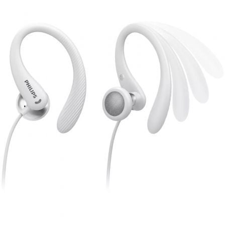 Auriculares Deportivos Philips TAA1105WT/ con Micrófono/ Jack 3.5/ Blancos Auriculares Deportivos Philips TAA1105WT/ con Micrófono/ Jack 3.5/ Blancos