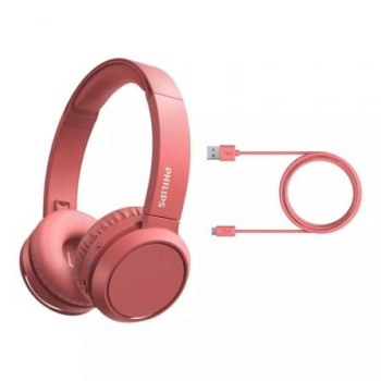Auriculares Inalámbricos Philips TAH4205/ con Micrófono/ Bluetooth/ Rojos Auriculares Inalámbricos Philips TAH4205/ con Micrófono/ Bluetooth/ Rojos