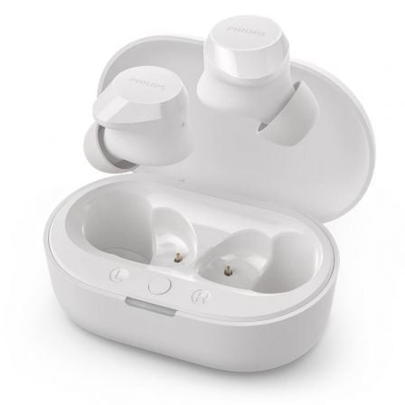 Auriculares Bluetooth Philips TAT1209 con estuche de carga/ Autonomía 6h/ Blancos Auriculares Bluetooth Philips TAT1209 con estuche de carga/ Autonomía 6h/ Blancos