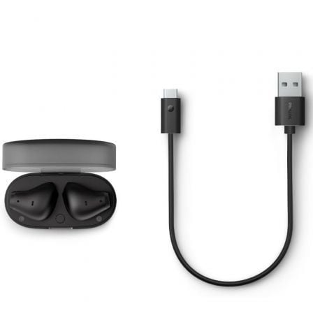 Auriculares Bluetooth Philips TAT2139BK con estuche de carga/ Autonomía 7h/ Negros Auriculares Bluetooth Philips TAT2139BK con estuche de carga/ Autonomía 7h/ Negros