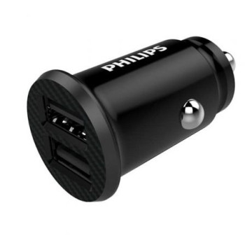 Cargador de Coche Philips DLP2510/ 2xUSB/ 12W Cargador de Coche Philips DLP2510/ 2xUSB/ 12W