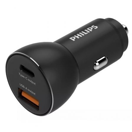 Cargador de Coche Philips DLP2521/ 2xUSB/ 36W Cargador de Coche Philips DLP2521/ 2xUSB/ 36W