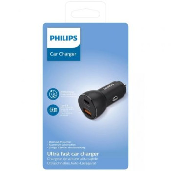Cargador de Coche Philips DLP2521/ 2xUSB/ 36W Cargador de Coche Philips DLP2521/ 2xUSB/ 36W