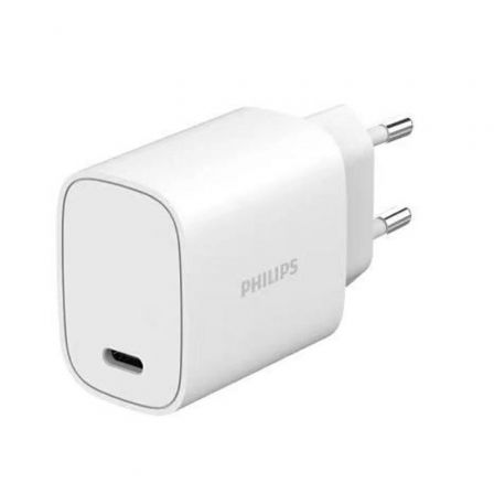 Cargador de Pared Philips DLP4329C/ 1xUSB Tipo-C/ 20W Cargador de Pared Philips DLP4329C/ 1xUSB Tipo-C/ 20W