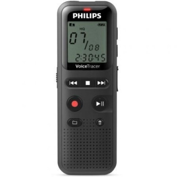 Grabadora de Voz Philips VoiceTracer DVT1160/ 8kHz/ Negro Grabadora de Voz Philips VoiceTracer DVT1160/ 8kHz/ Negro