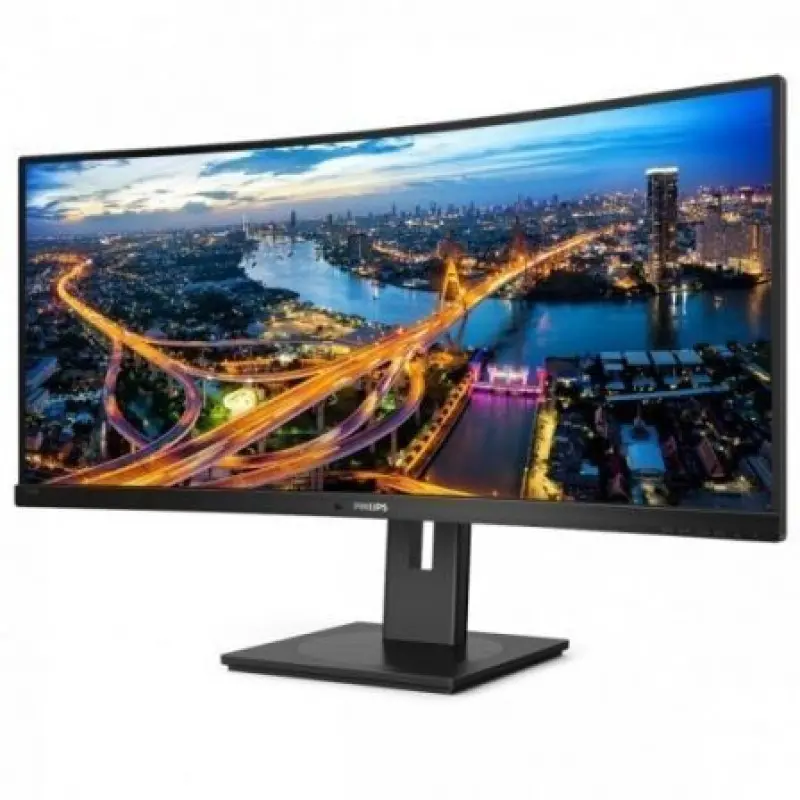 Monitor Profesional Ultrapanorámico Curvo Philips 346B1C 34'/ WQHD/ Multimedia/ Regulable en altura/ Negro Monitor Profesional Ultrapanorámico Curvo Philips 346B1C 34'/ WQHD/ Multimedia/ Regulable en altura/ Negro