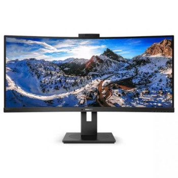 Monitor Profesional Ultrapanorámico Curvo Philips 346P1CRH 34'/ WQHD/ Webcam/ Multimedia/ Regulable en altura/ Negro Monitor Profesional Ultrapanorámico Curvo Philips 346P1CRH 34'/ WQHD/ Webcam/ Multimedia/ Regulable en altura/ Negro