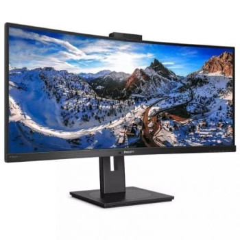 Monitor Profesional Ultrapanorámico Curvo Philips 346P1CRH 34'/ WQHD/ Webcam/ Multimedia/ Regulable en altura/ Negro Monitor Profesional Ultrapanorámico Curvo Philips 346P1CRH 34'/ WQHD/ Webcam/ Multimedia/ Regulable en altura/ Negro