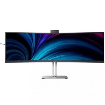 Monitor Profesional Ultraparonámico Curvo Philips 49B2U5900CH 48.8'/ Dual QHD/ Webcam/ Multimedia/ Regulable en altura/ Plata y Negro Monitor Profesional Ultraparonámico Curvo Philips 49B2U5900CH 48.8'/ Dual QHD/ Webcam/ Multimedia/ Regulable en altura/ Plata y Negro