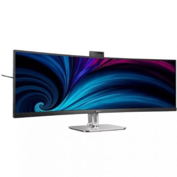 Monitor Profesional Ultraparonámico Curvo Philips 49B2U5900CH 48.8'/ Dual QHD/ Webcam/ Multimedia/ Regulable en altura/ Plata y Negro Monitor Profesional Ultraparonámico Curvo Philips 49B2U5900CH 48.8'/ Dual QHD/ Webcam/ Multimedia/ Regulable en altura/ Plata y Negro